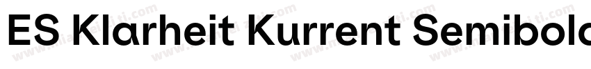 ES Klarheit Kurrent Semibold TRIAL字体转换
